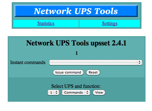 Параметры управления